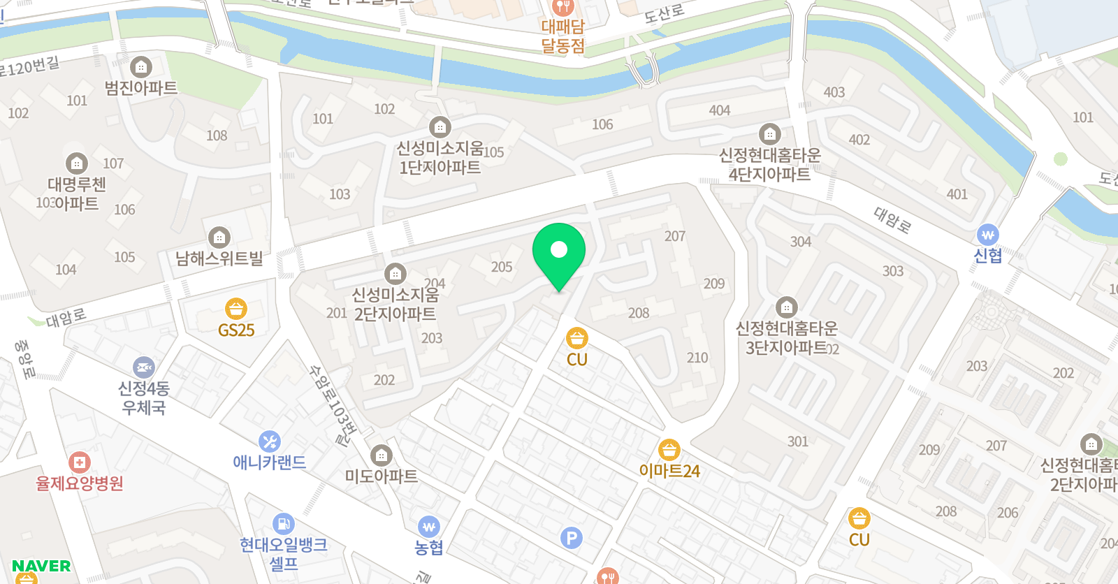 링키영어 신정미소지움 위치