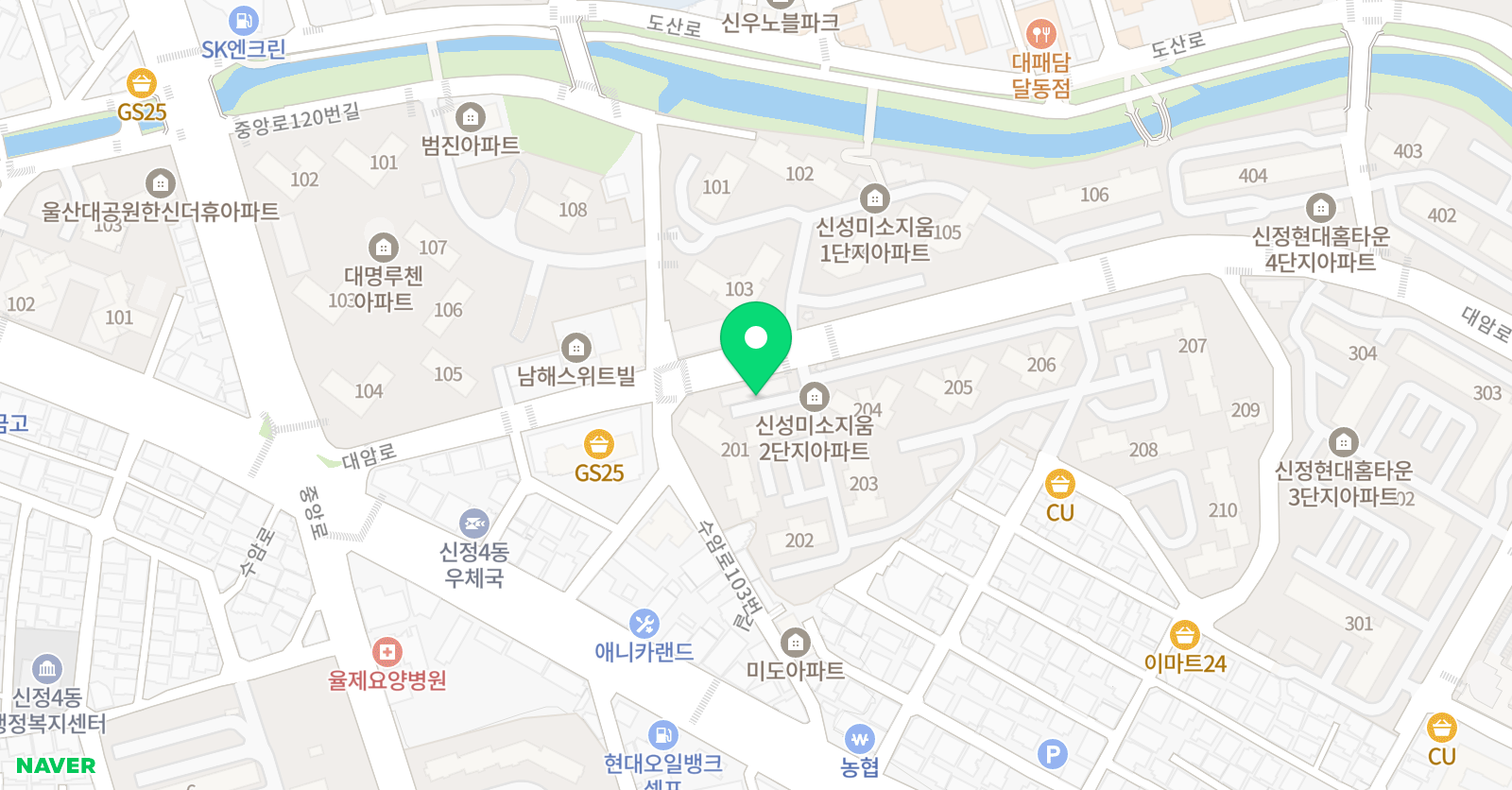 바름 태권도장 위치
