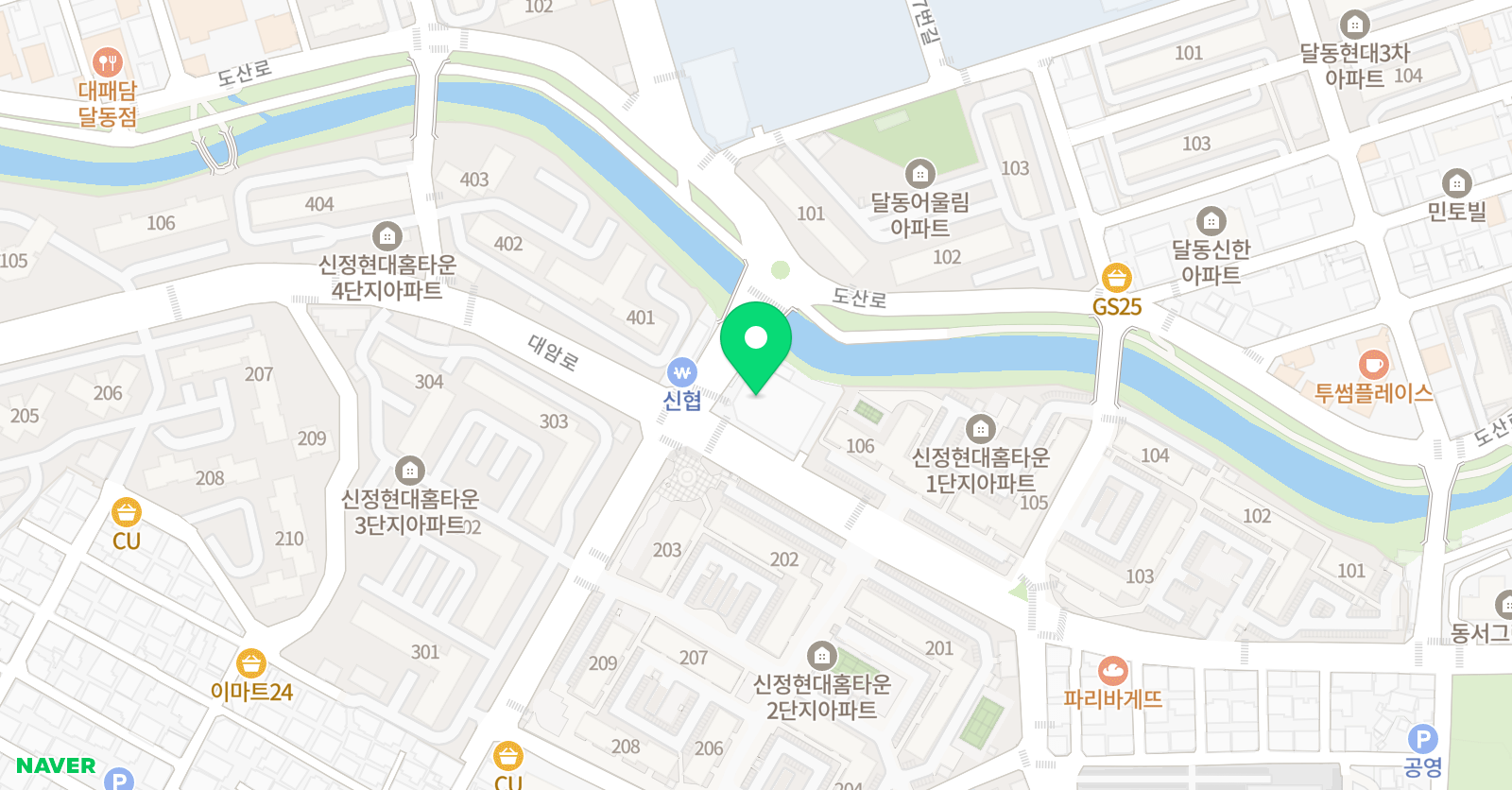 쎈수학본과학전문학원 위치