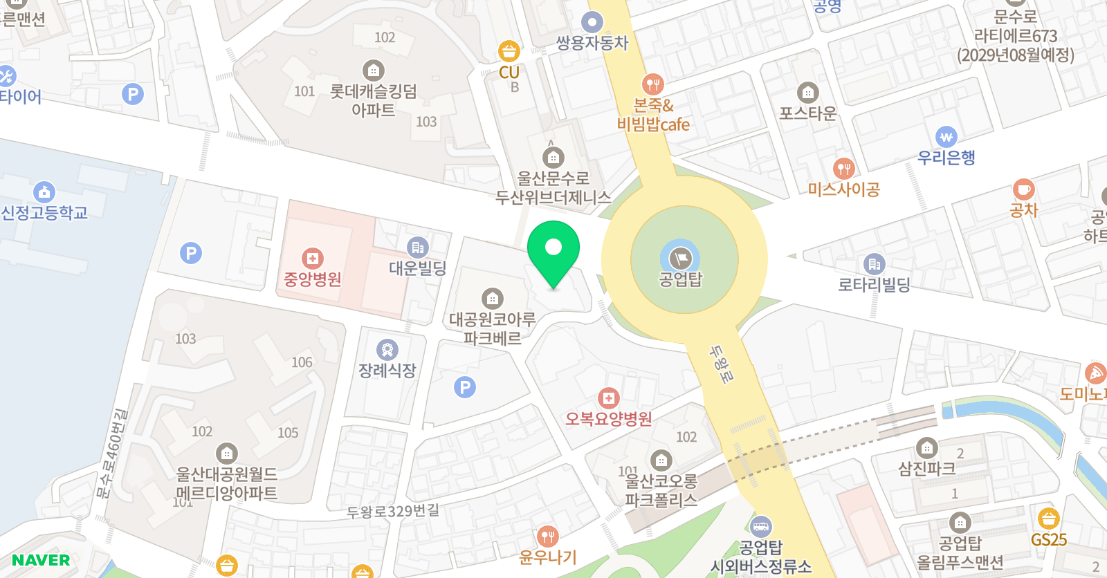 리스펙체대입시 울산남구교육원 위치