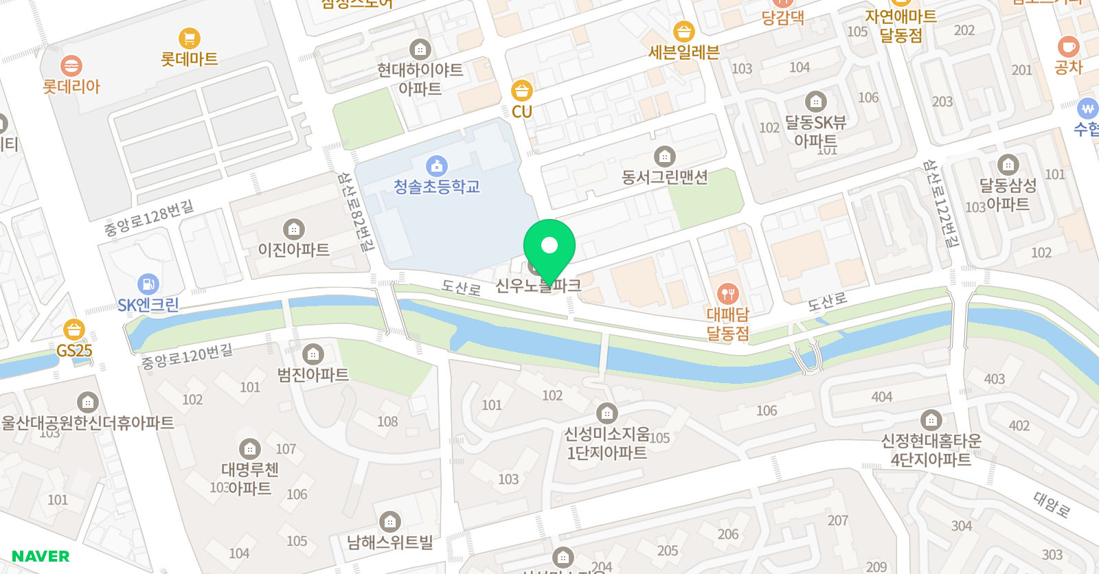 푸르넷 공부방 청솔 공부방 위치