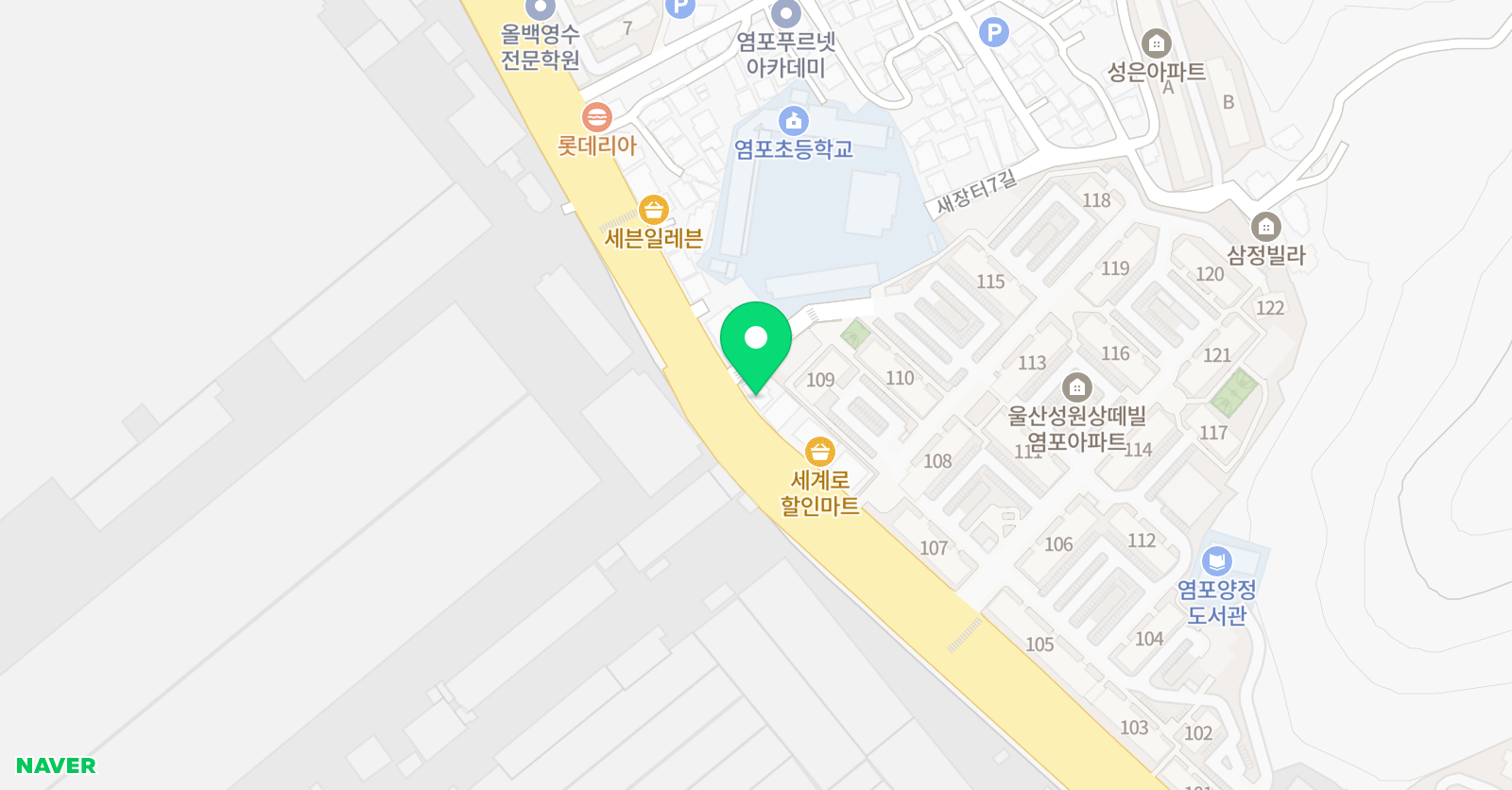 염포팩토 수학학원 위치