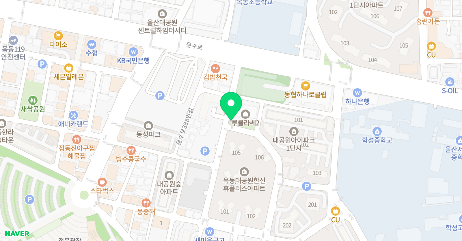 생각하는123 수학 옥동점 위치