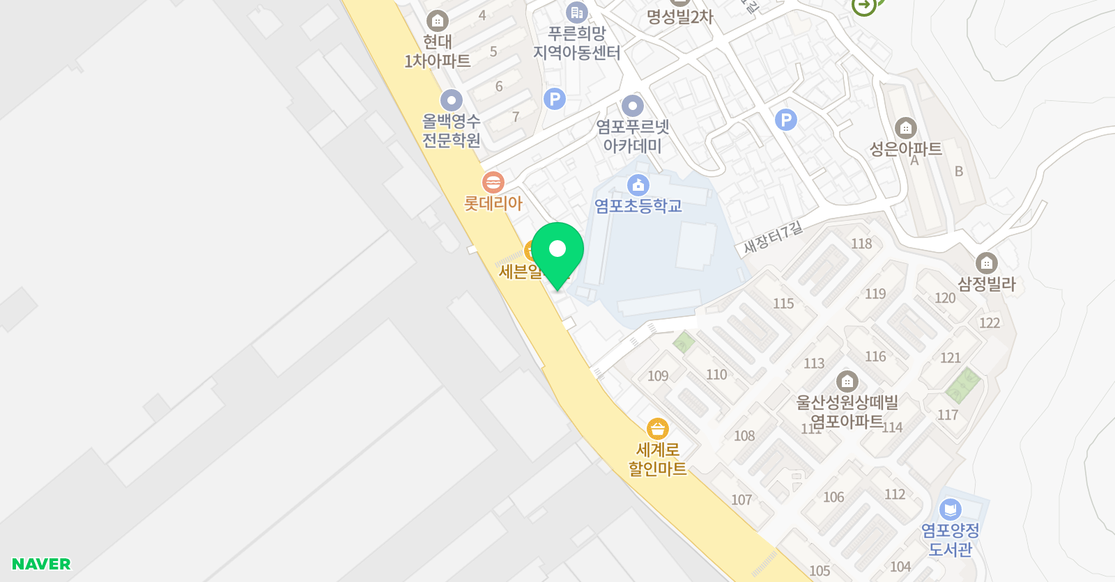 M&S 수학과학전문학원 위치