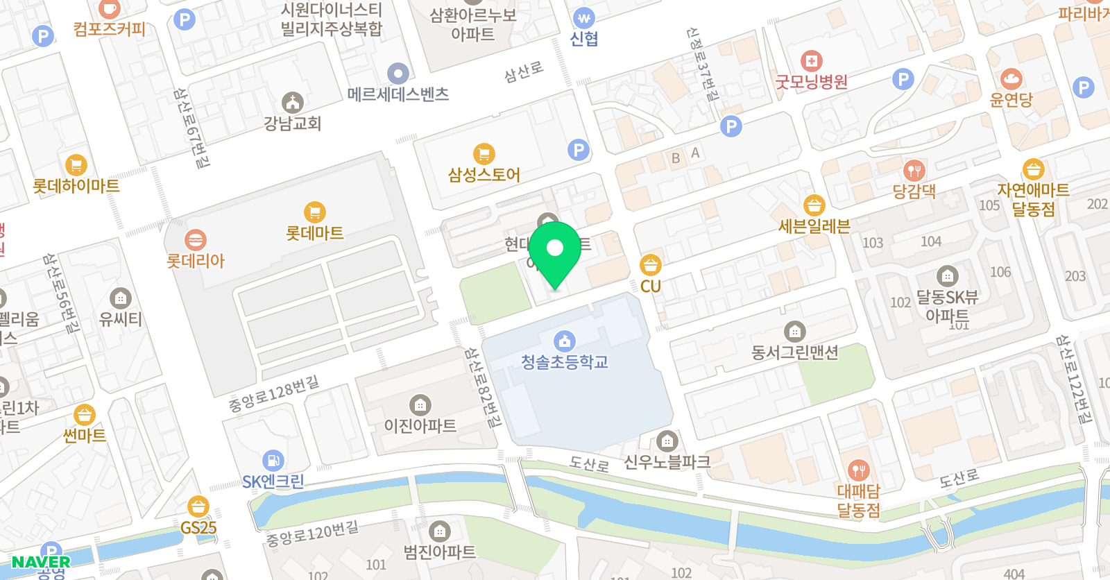 달콤한스케치 디자인미술학원 위치
