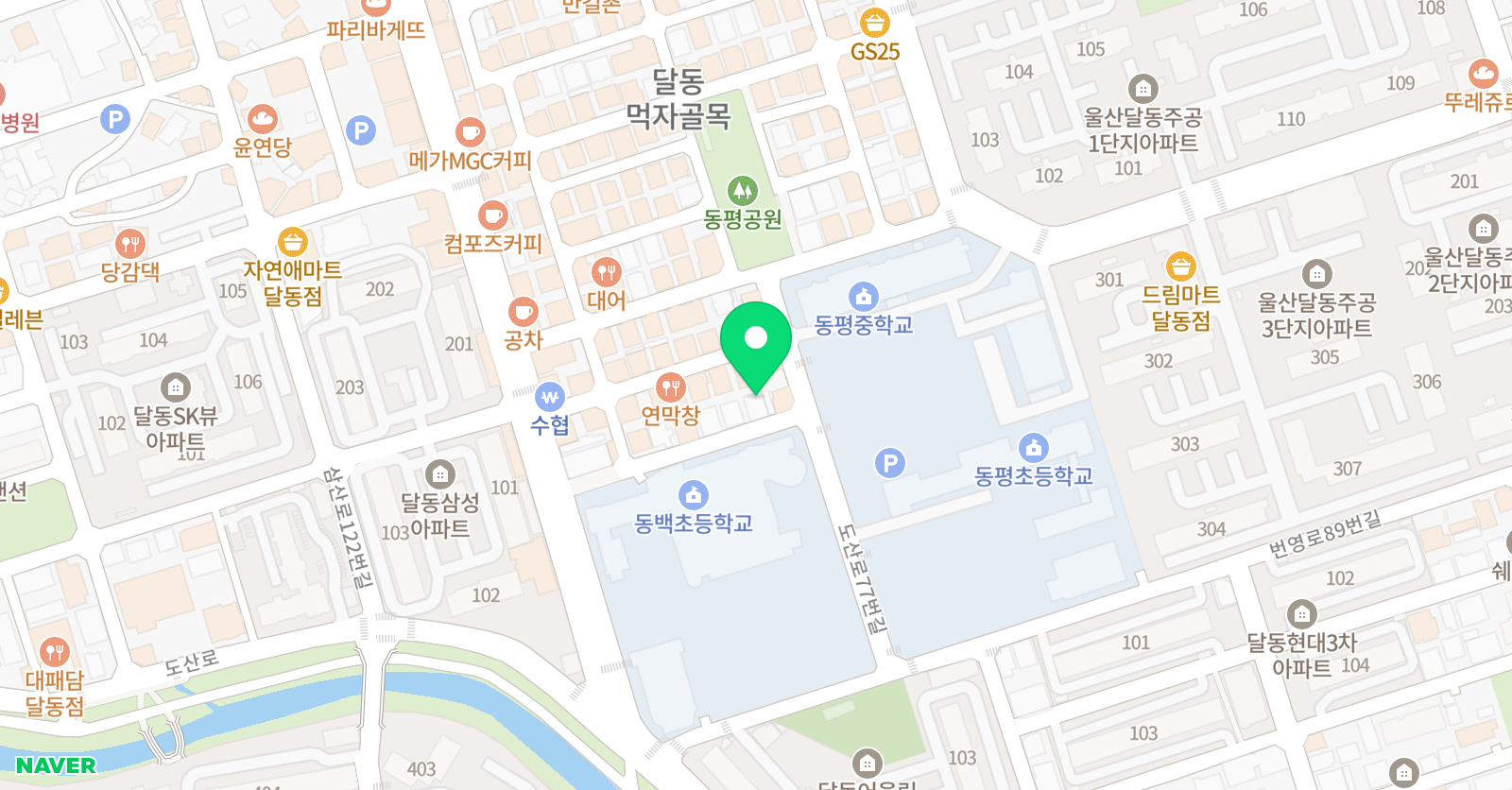 솔루니 달동 논술교습소 위치