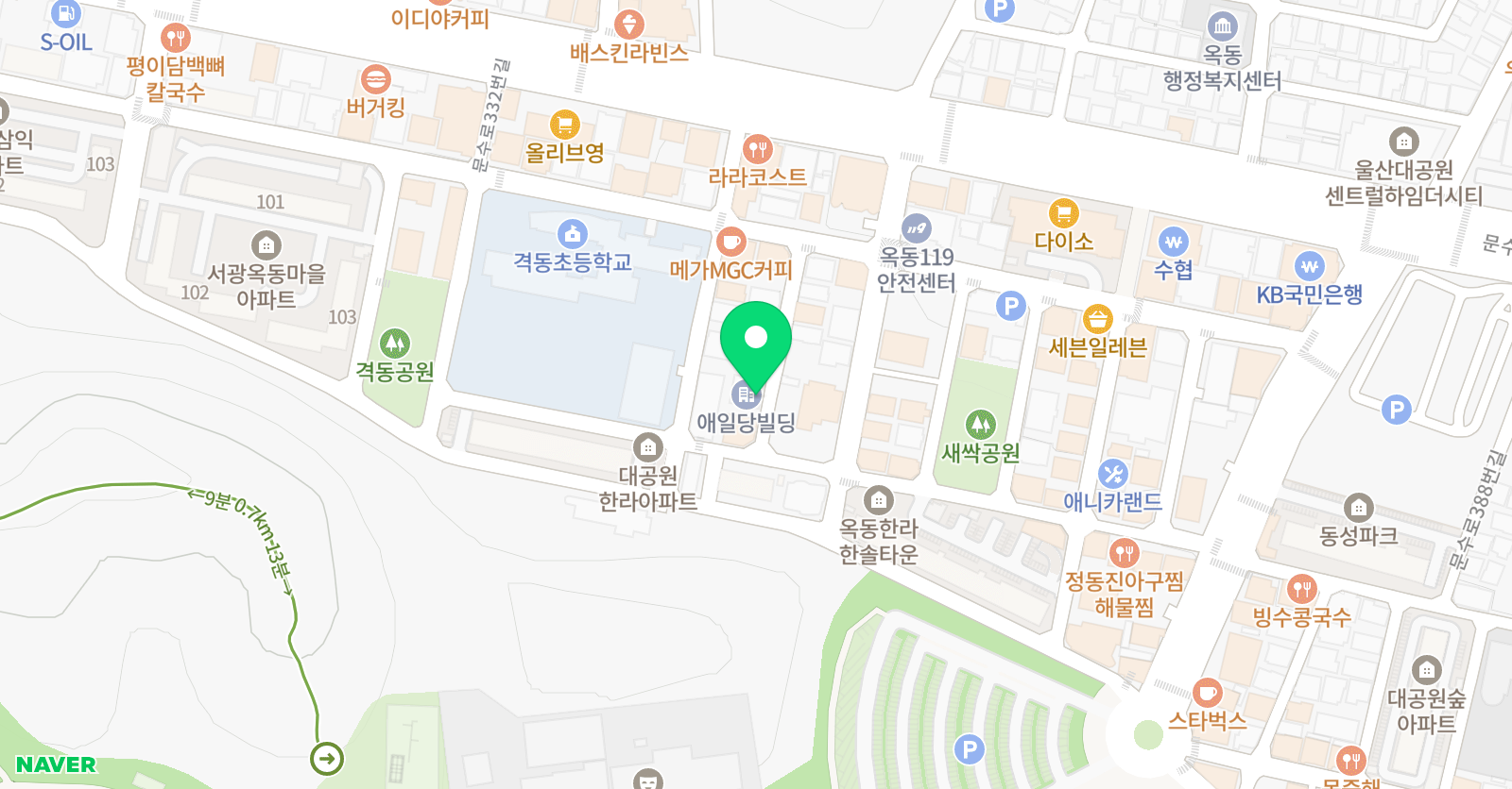 동원 수학전문학원 위치