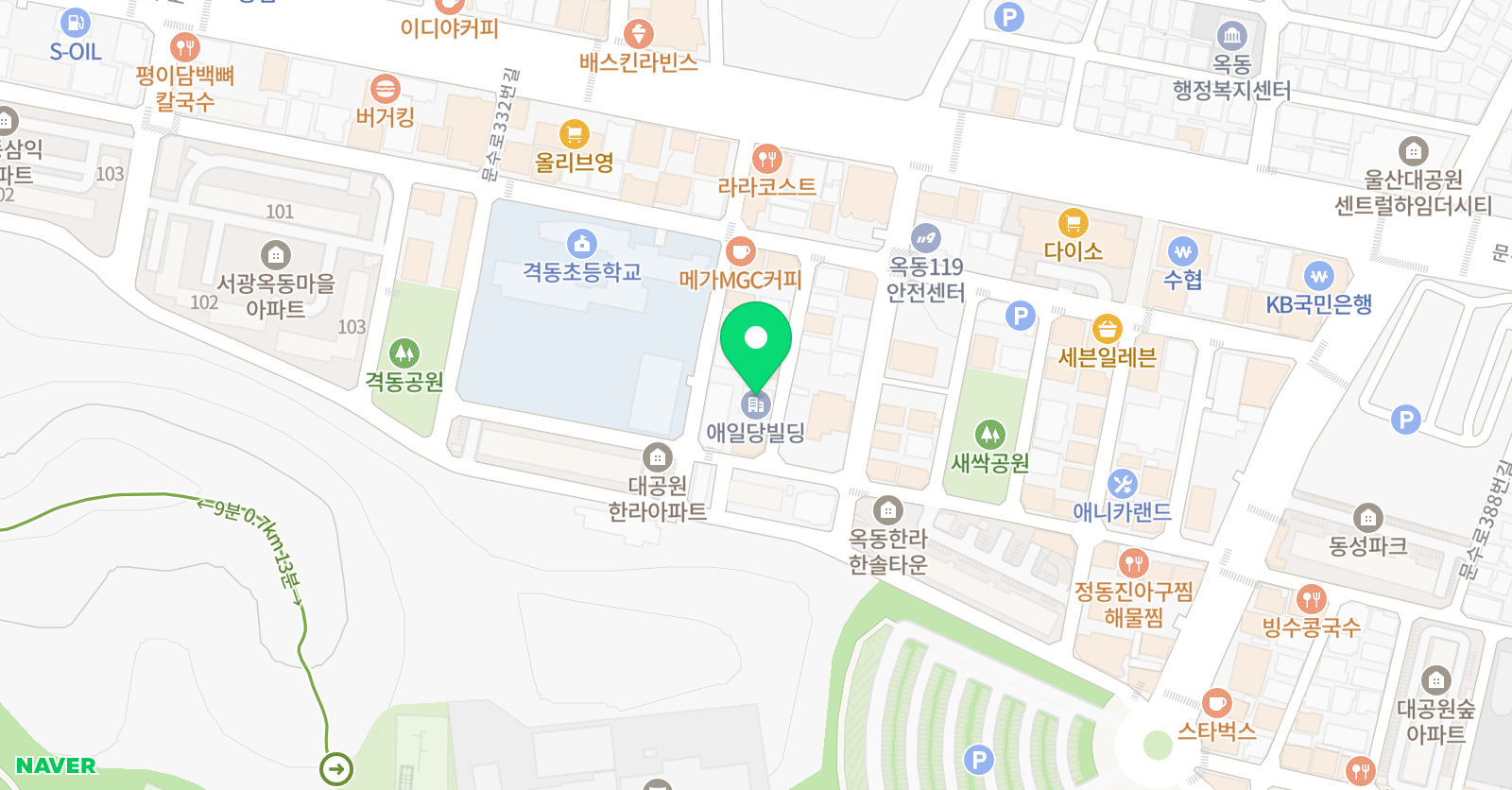 울산명성 과학전문학원 위치