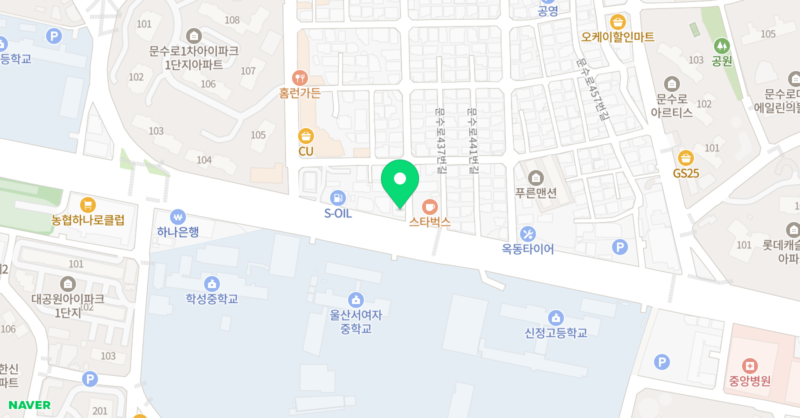 수학의달인 하이플러스 학원 위치