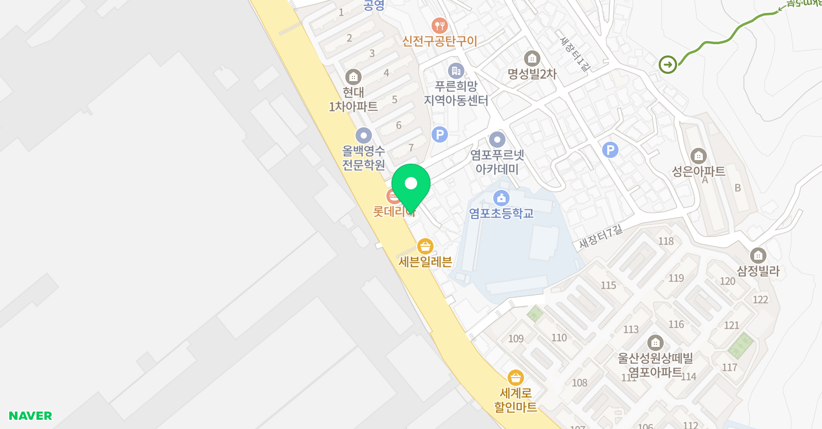 스타 단과전문학원 위치