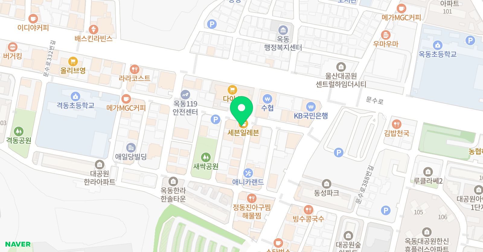 브라이튼리터러시 어학원 옥동점 위치