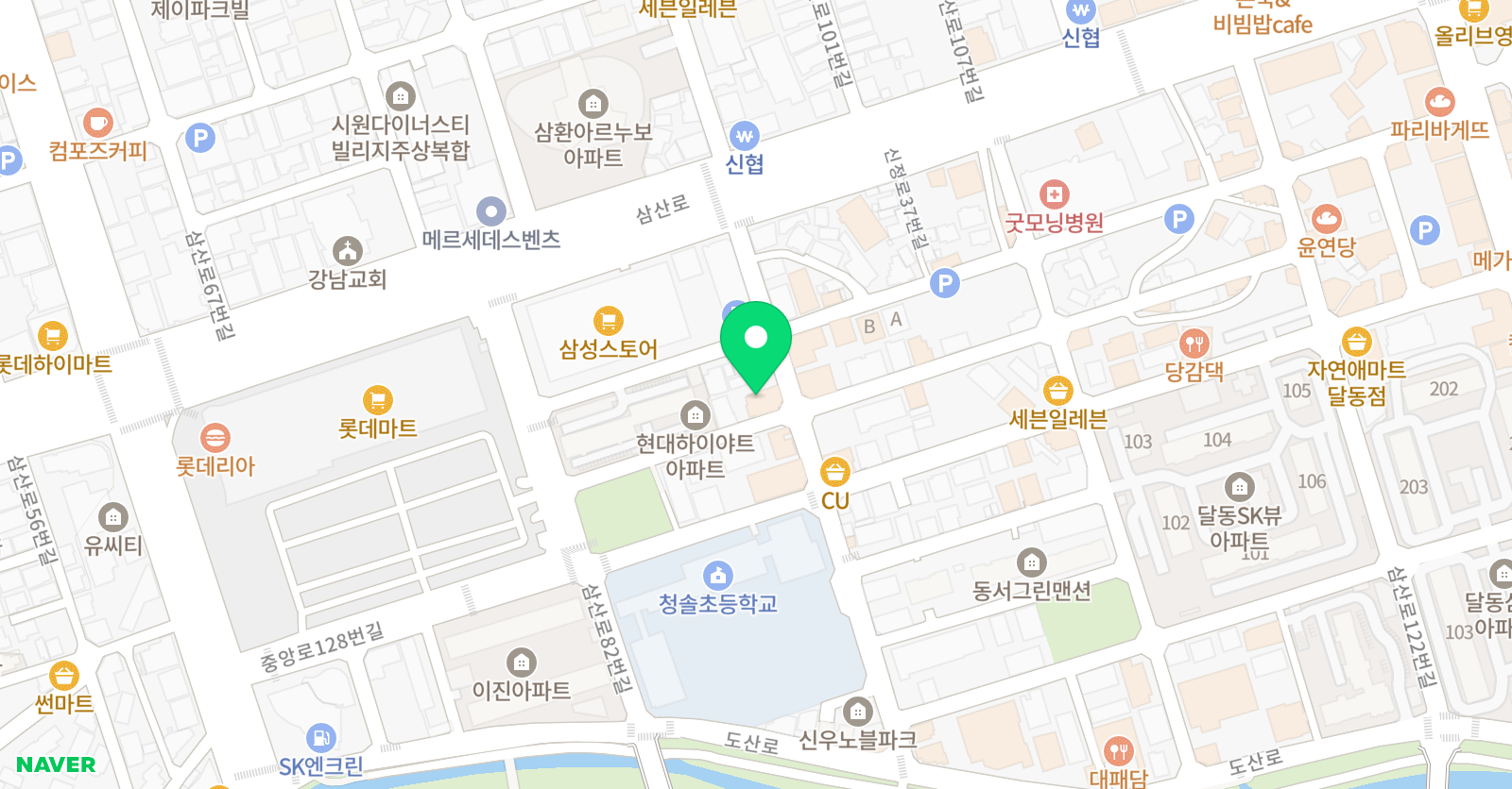 소란 실용음악학원 위치
