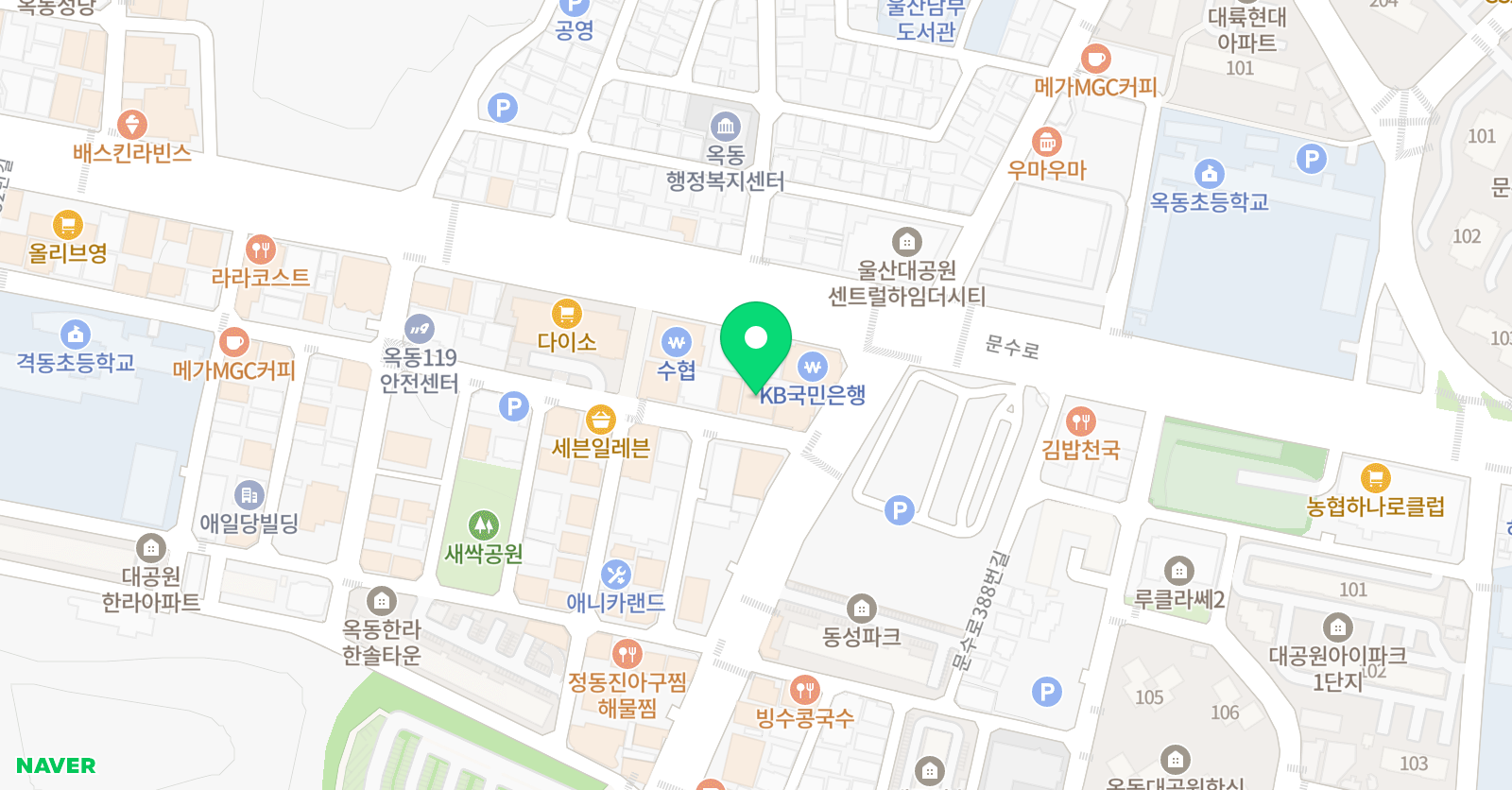 놀작마이 아트 하마아뜰리에 키즈센터 위치