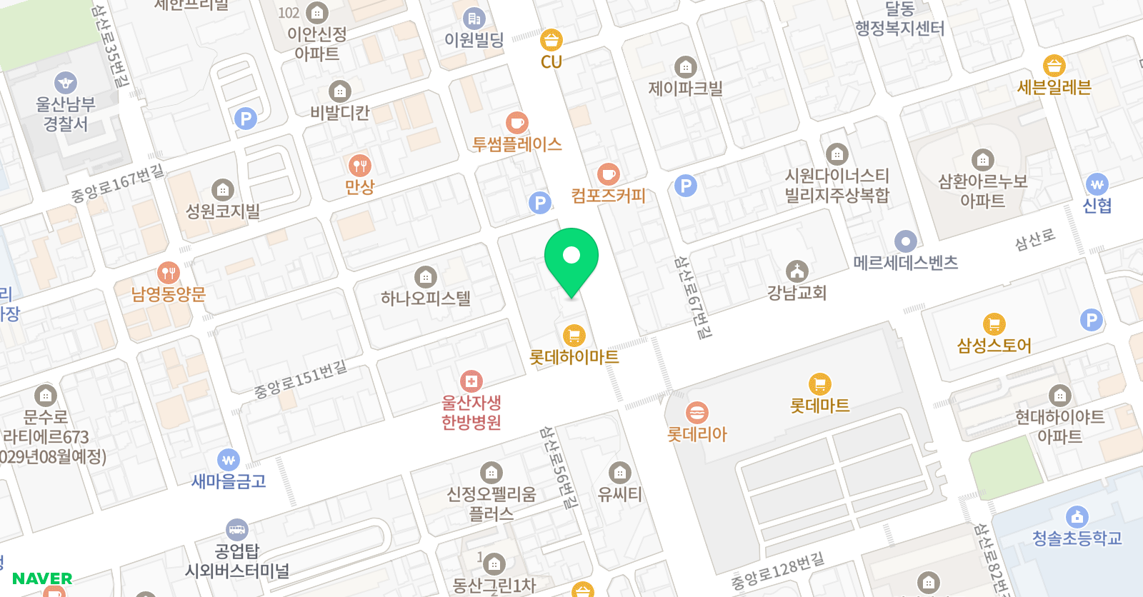 비투비 미술학원 울산교육원 위치