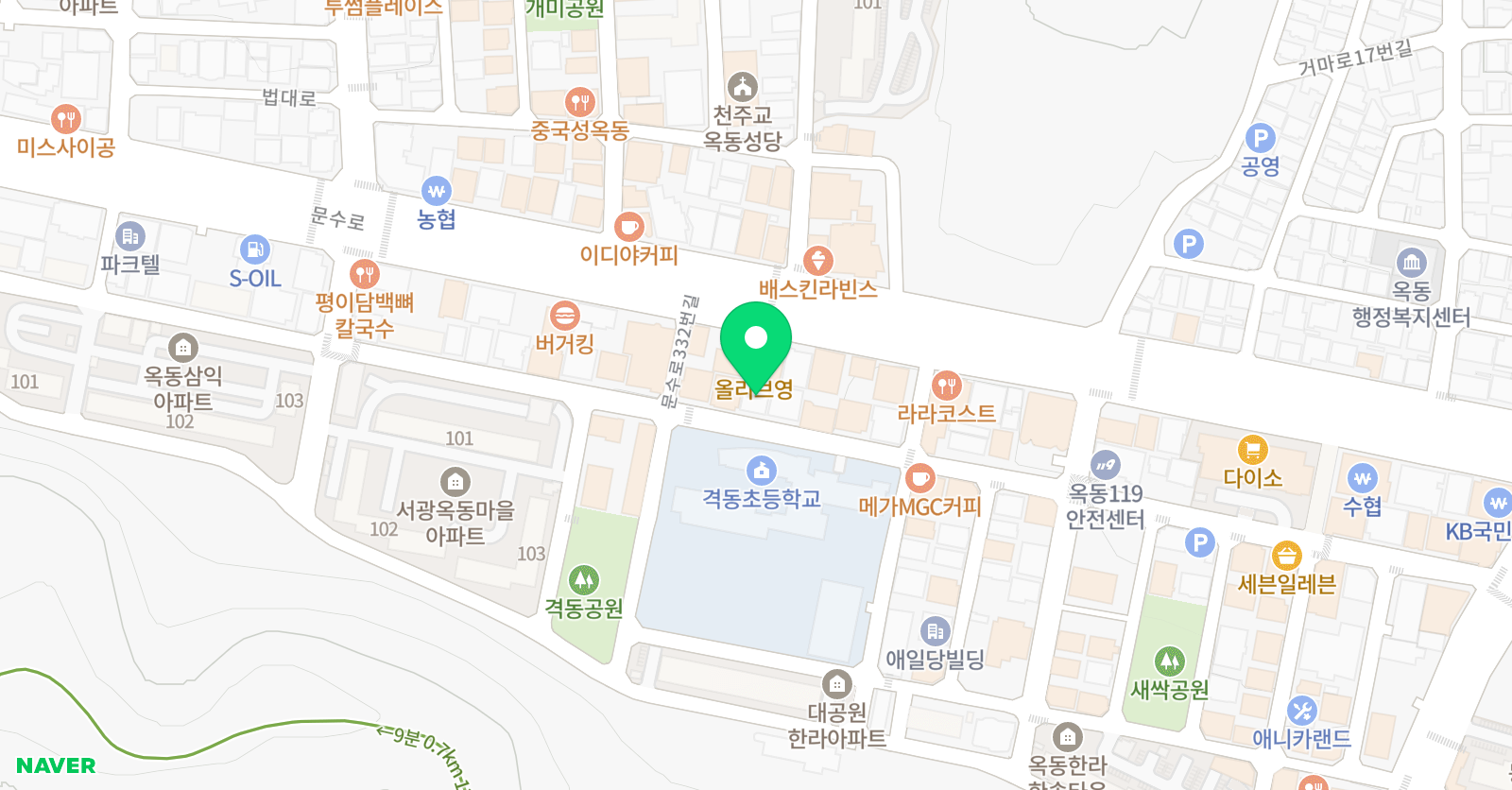 캔버스 미술학원 위치