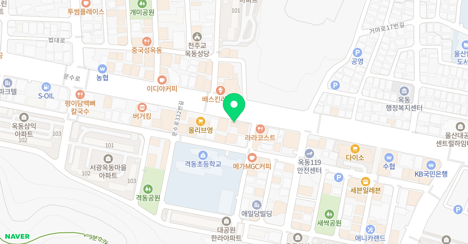 은하수 영어전문학원 위치