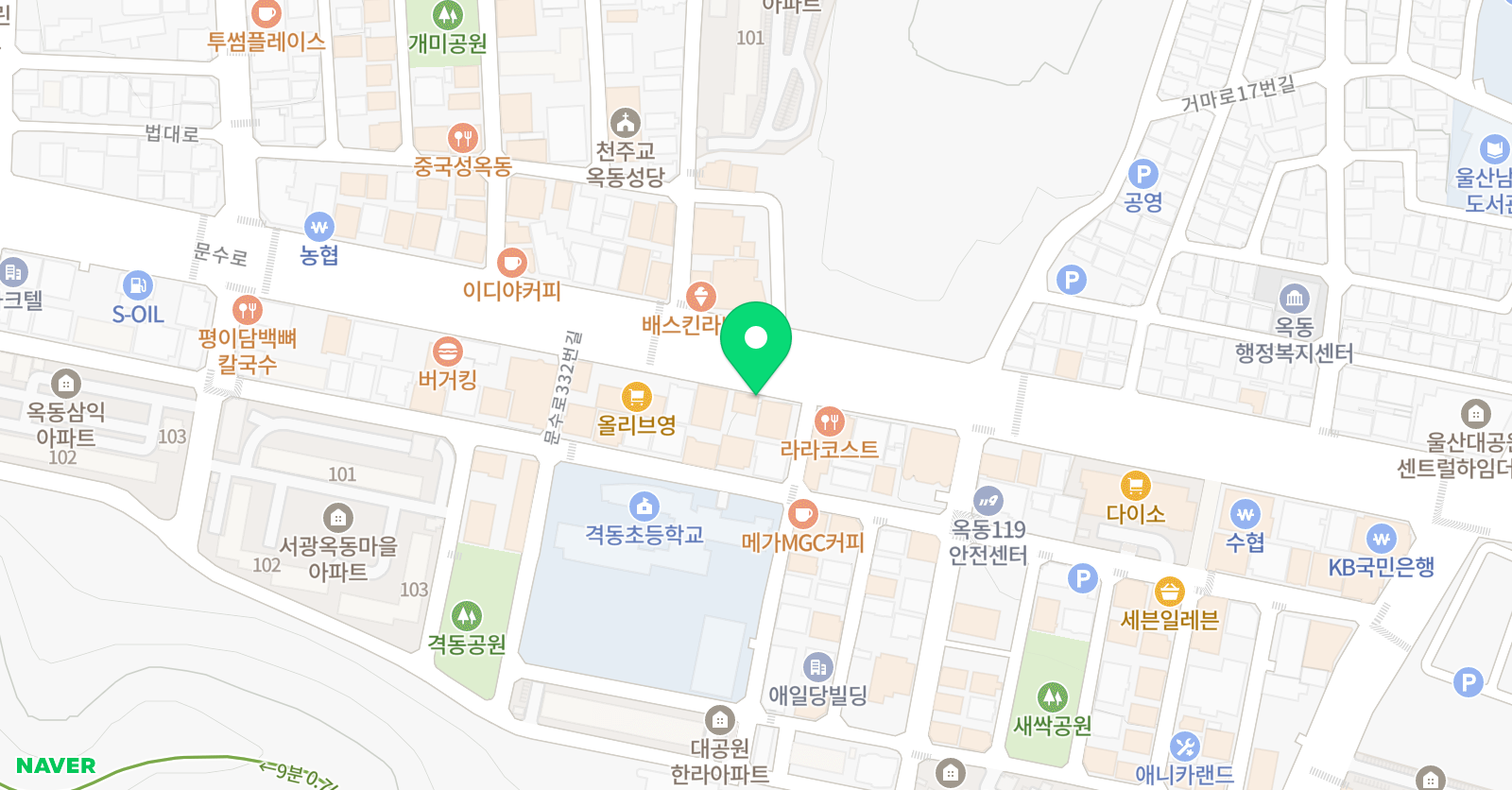 동지 수학과학전문학원 위치