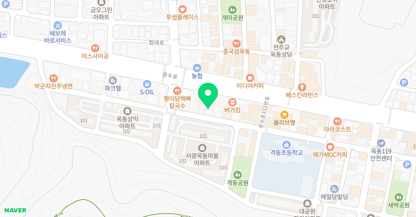 소마사고력수학 옥동점 위치