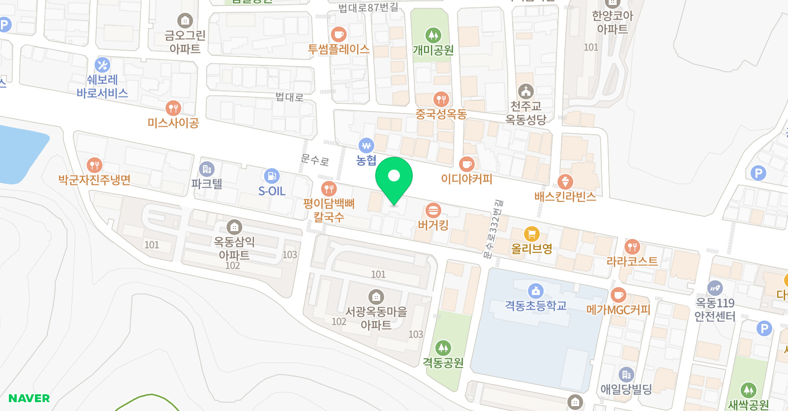 장유진의브레인킹덤 학원 위치