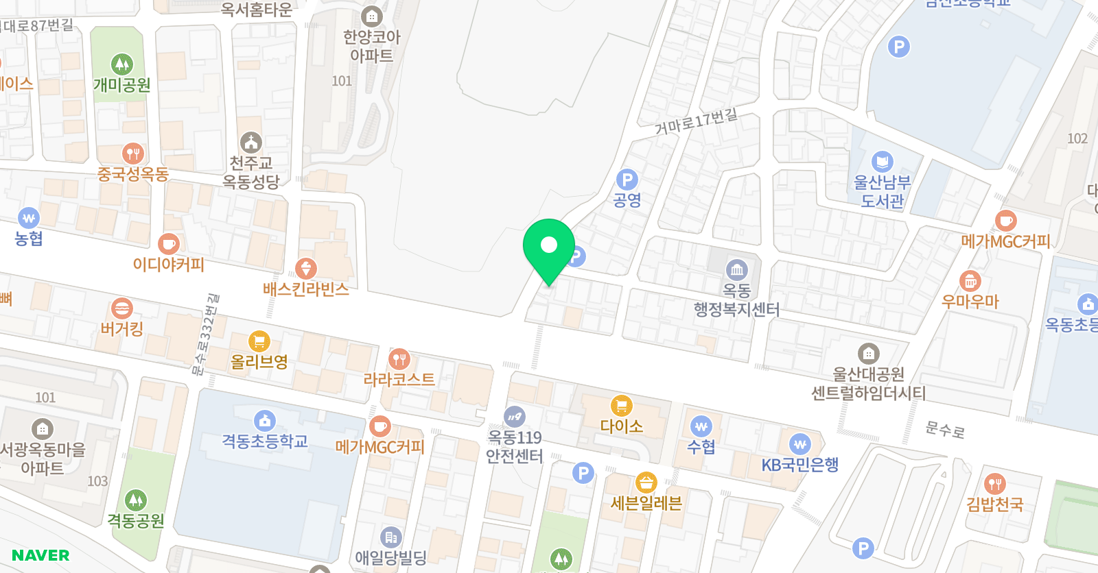 평화 논술학원 위치