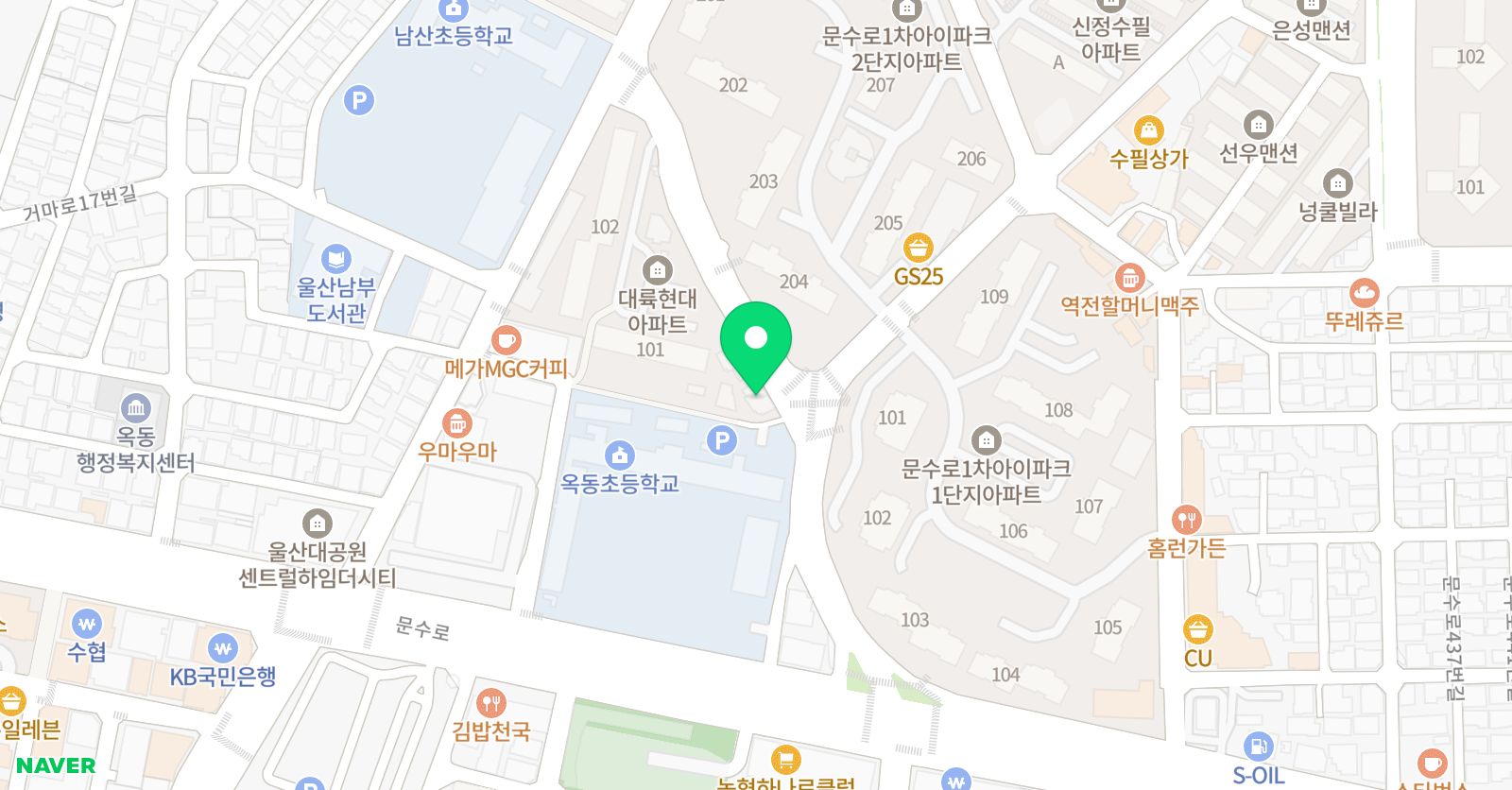 ST 영어전문학원 위치