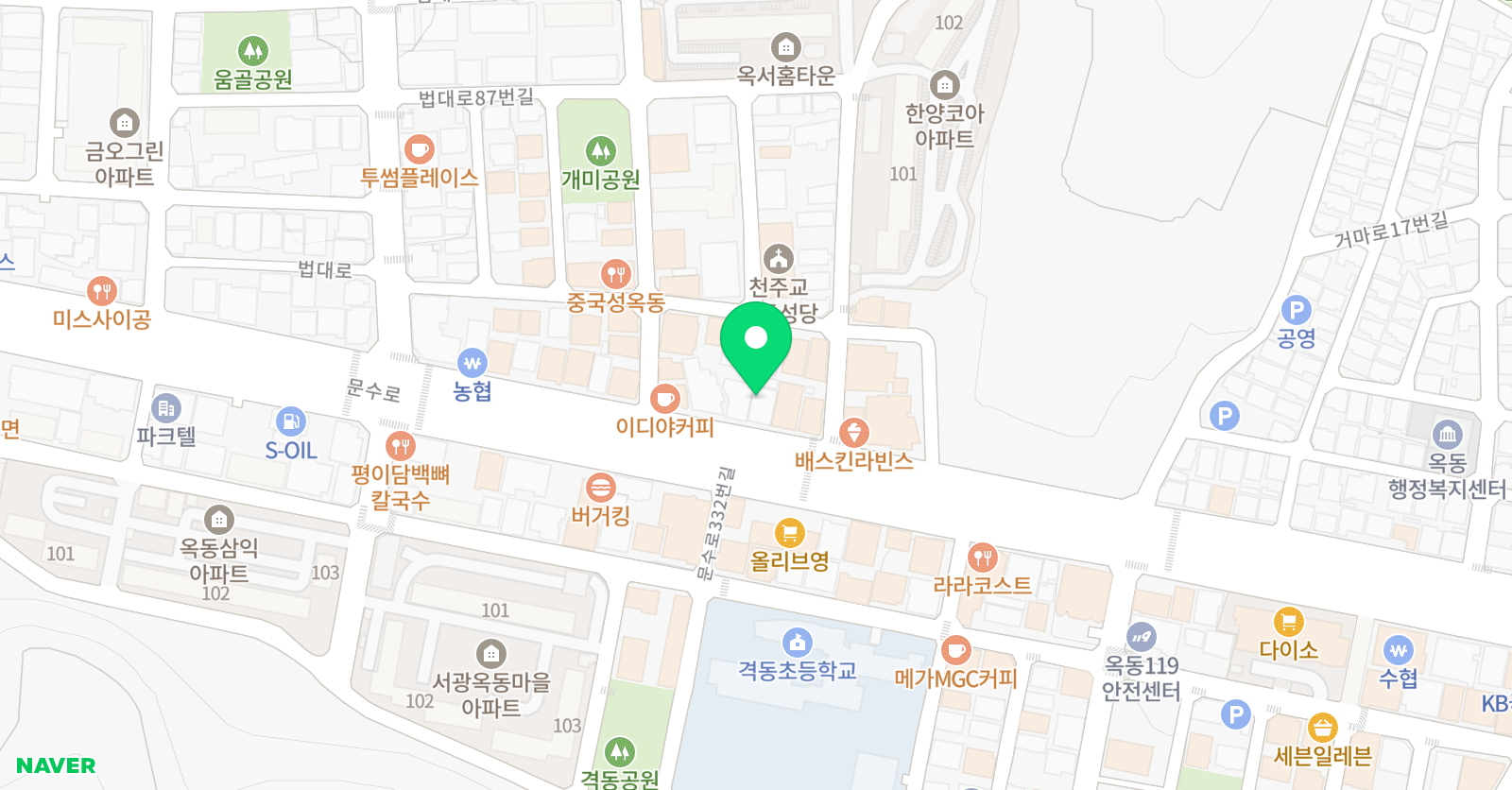 씨앤에이 논술학원 울산배움터 위치