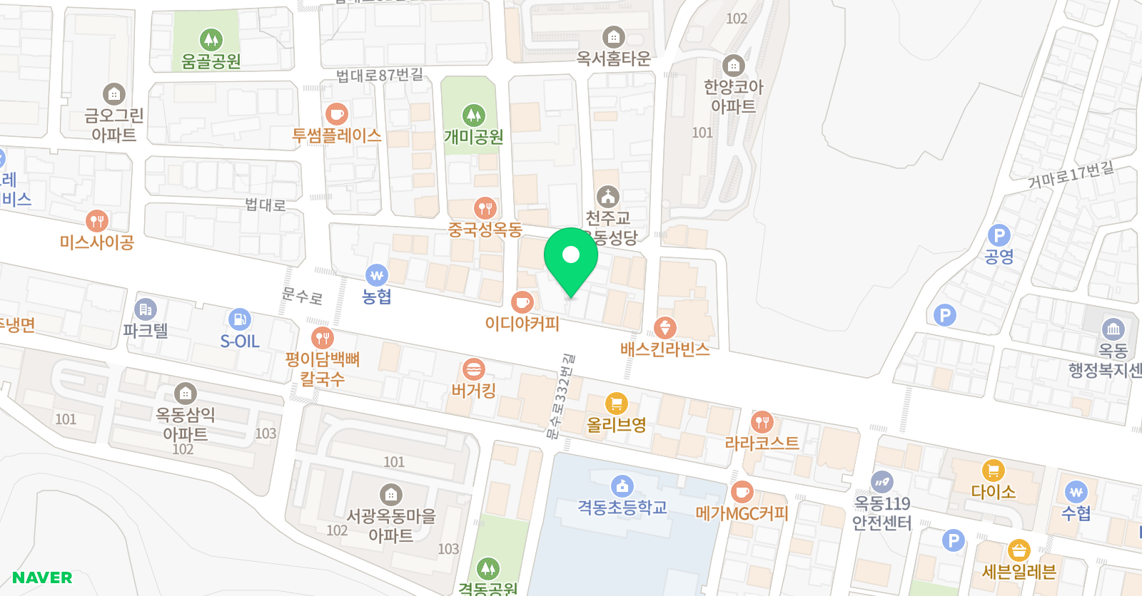 분석 수학학원 위치