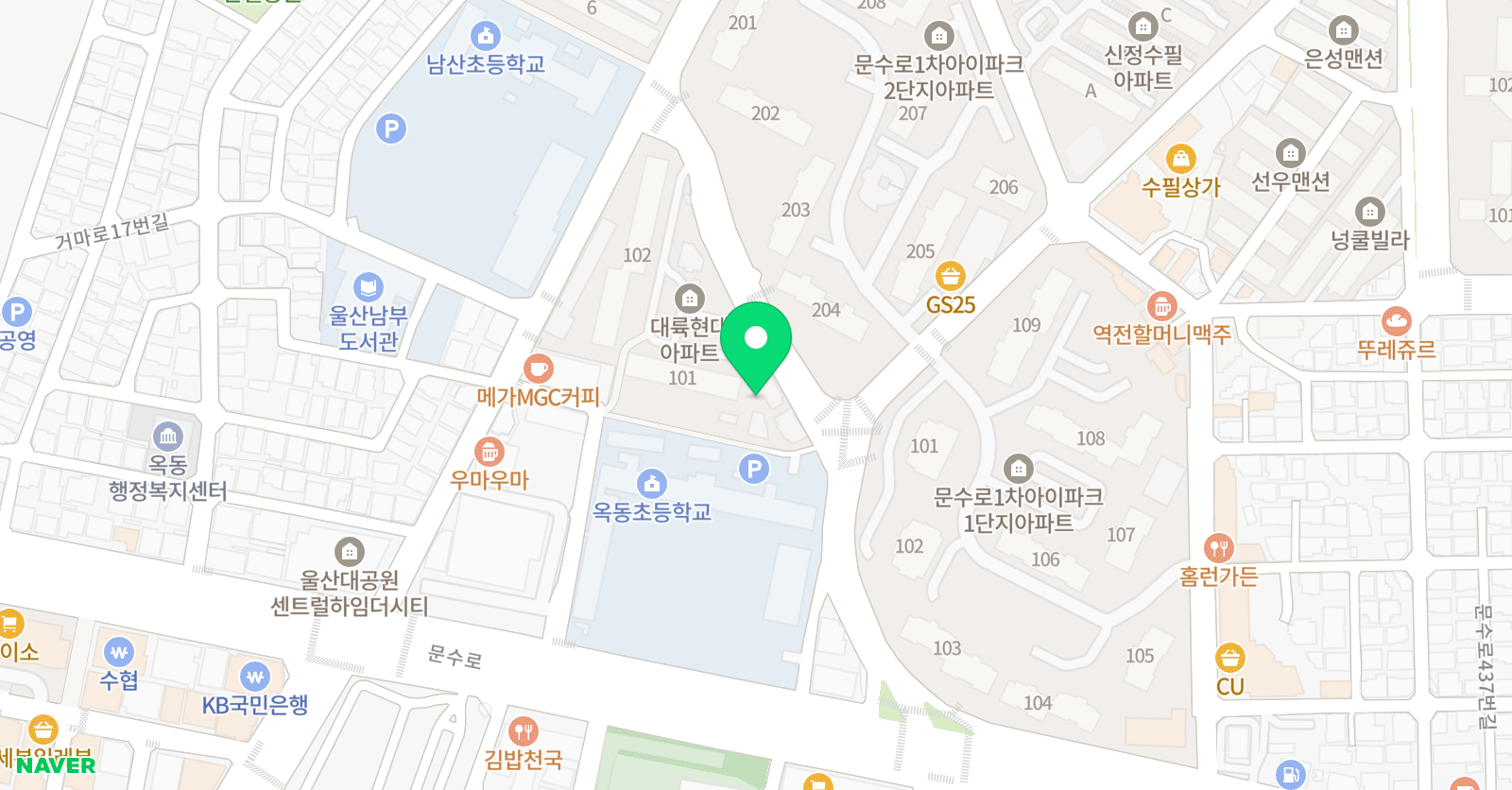 SJ 수학전문학원 위치