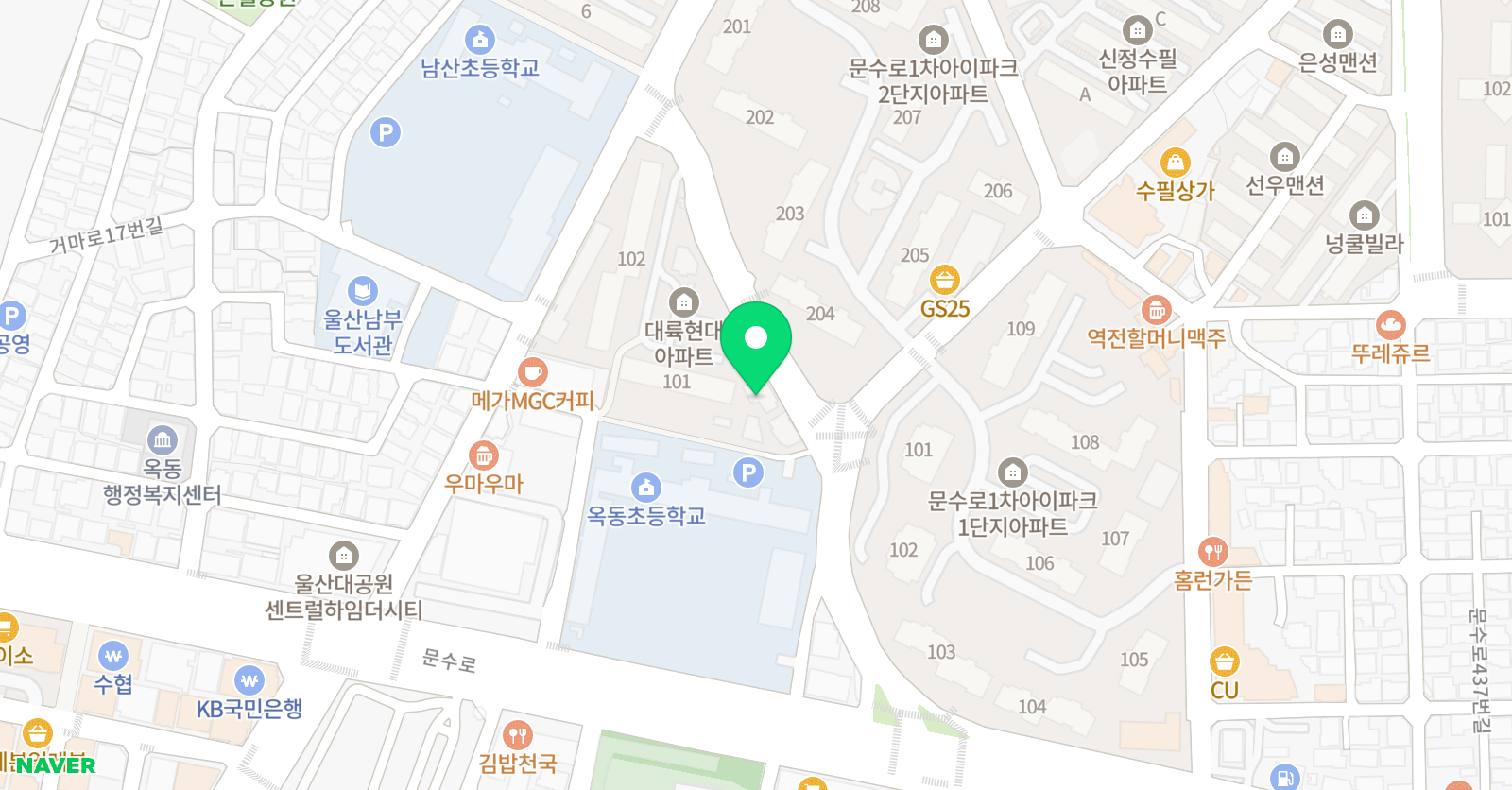 쎈엠티에스 수학전문학원 위치