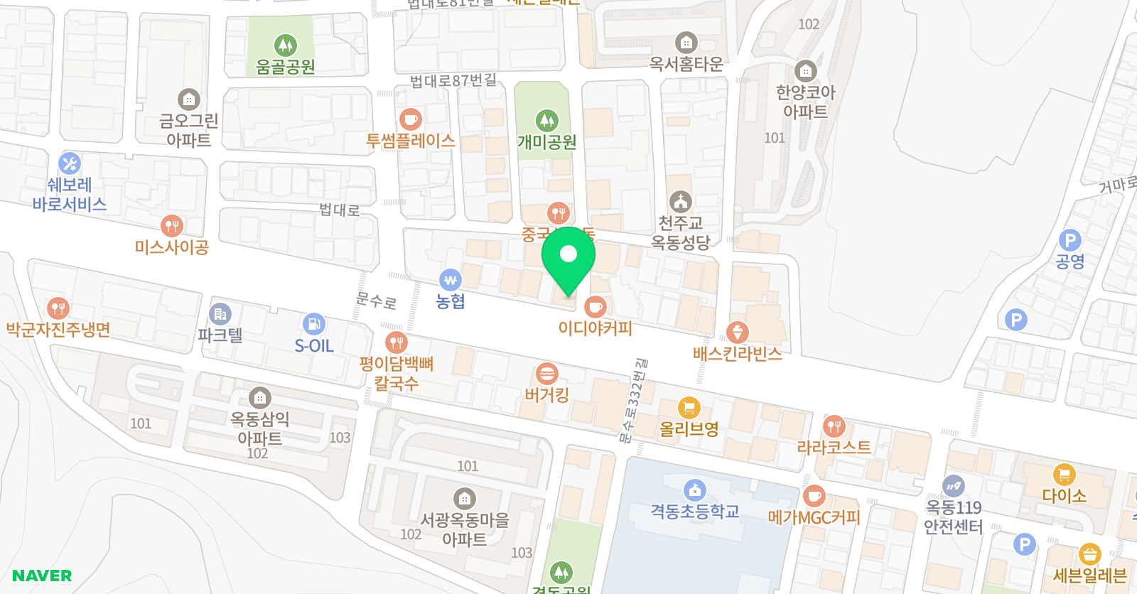 BK 수학학원 위치
