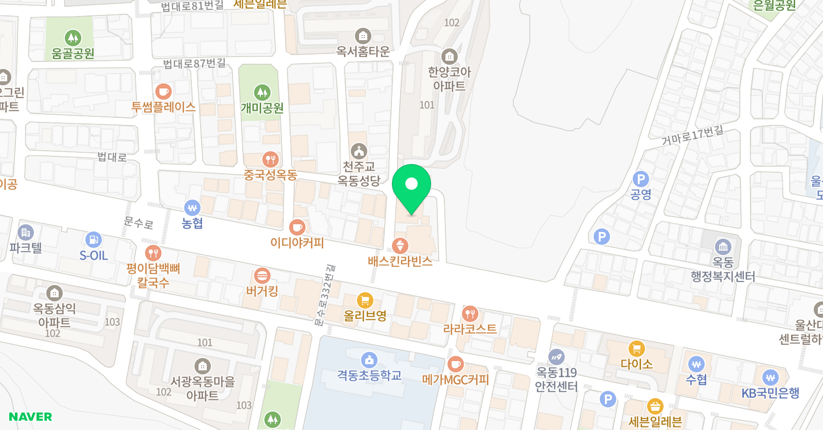 수수깡 수학전문학원 위치
