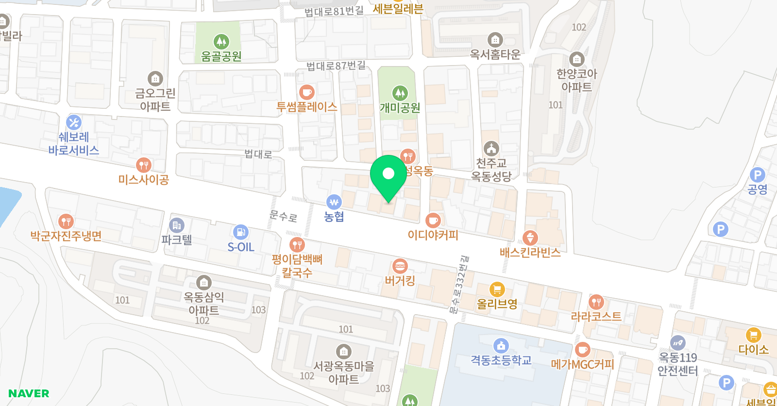 미래인재학원 초등관+과학관 위치