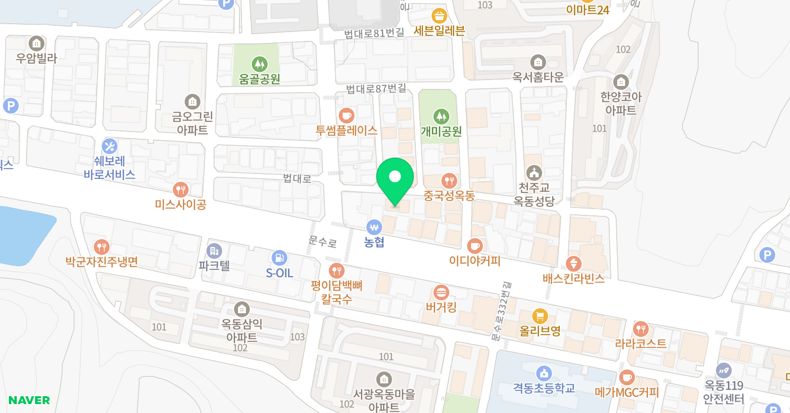정훈과학전문학원 위치