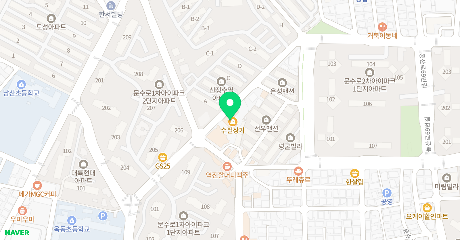 리드인 문수로점 위치