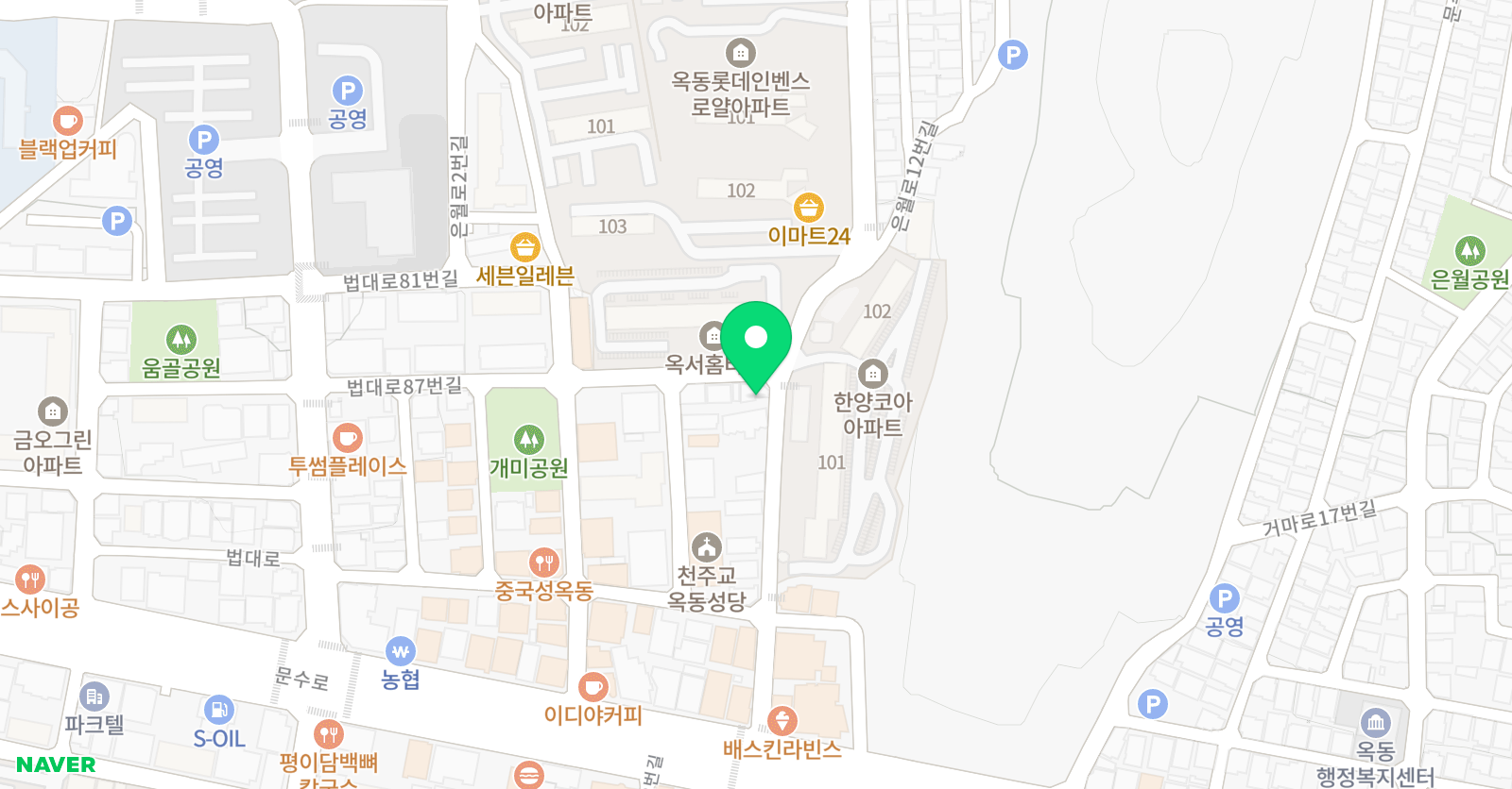 타임 영어학원 위치
