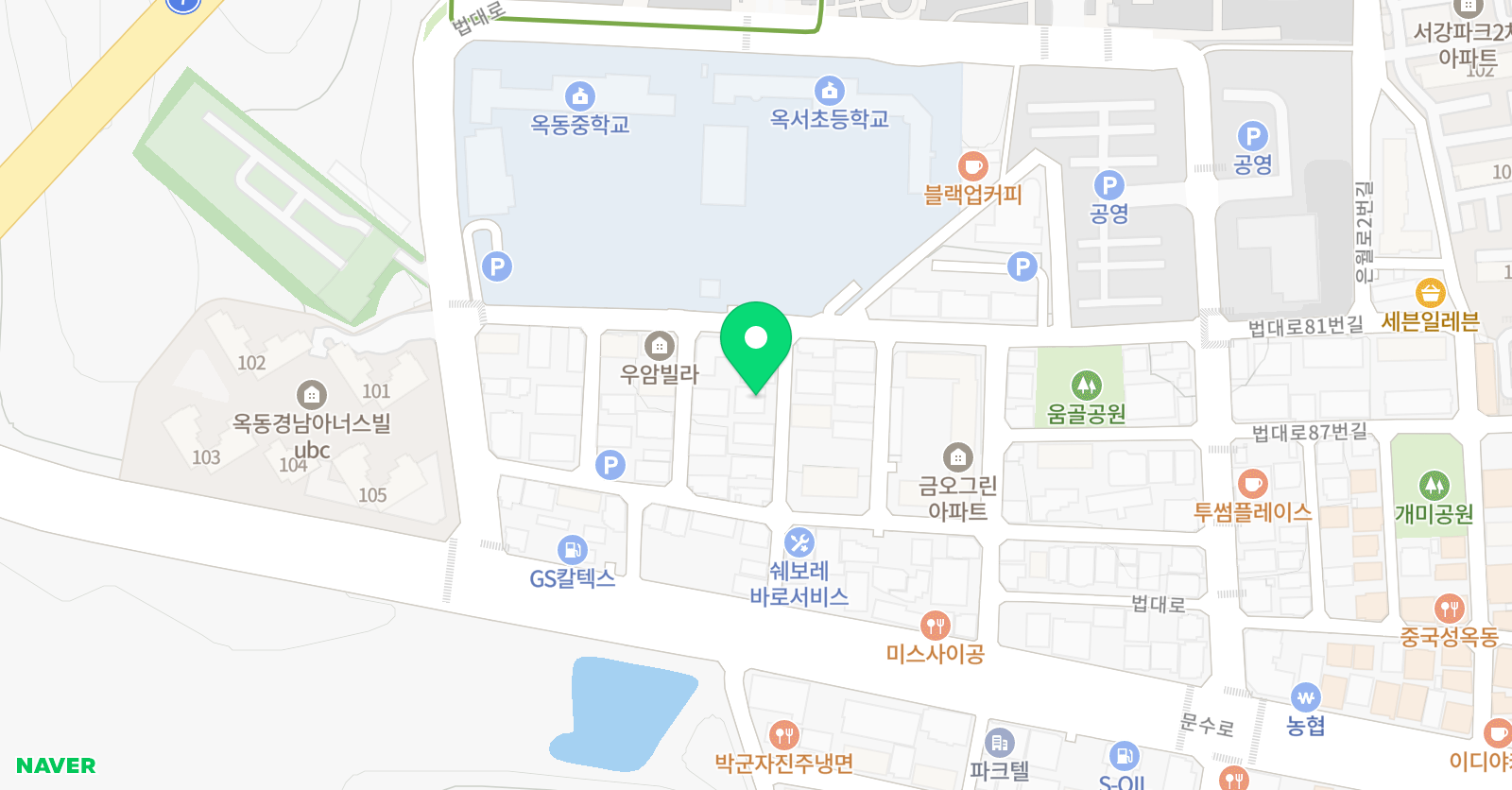 옥서 음악학원 위치