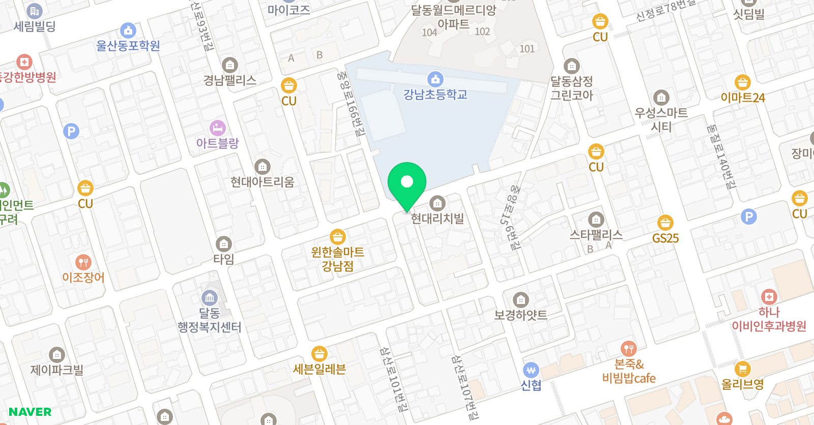 2층 푸르넷 공부방 위치