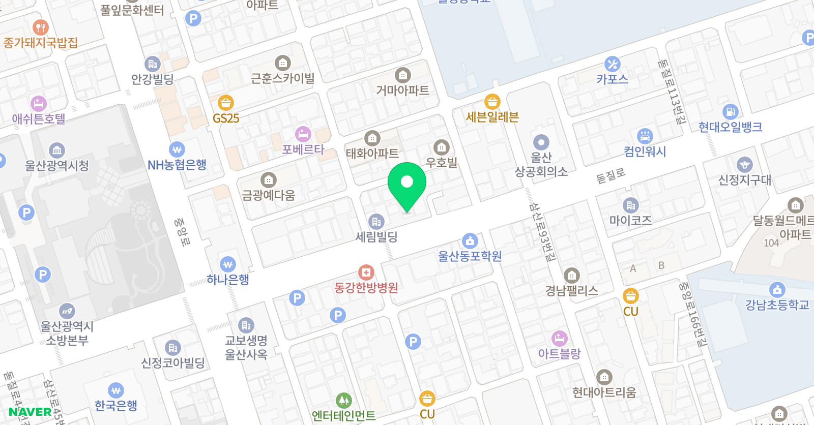 탑 실용음악학원 위치