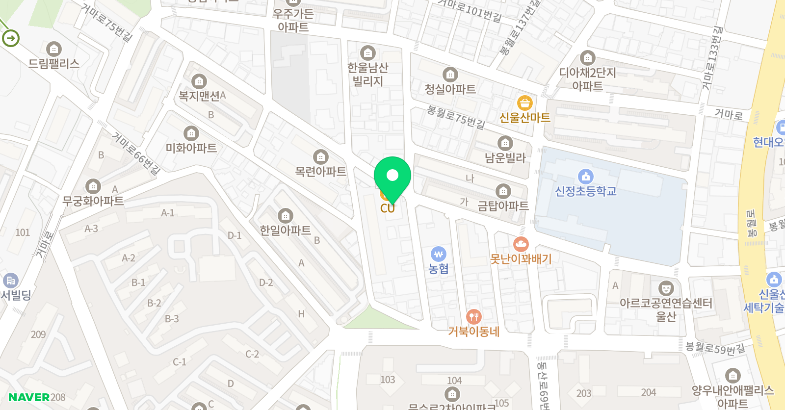 모마 영어미술학원 위치