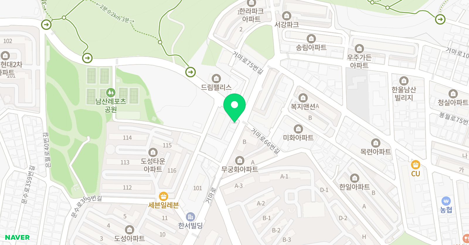 아이디어 영어학원 위치