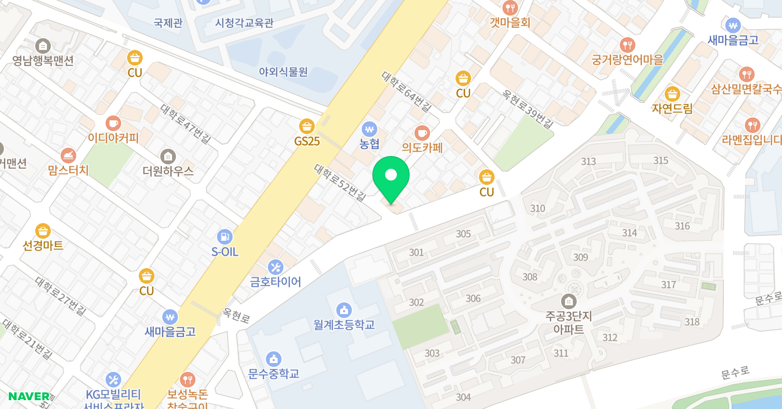 윤미디어 과학학원 위치