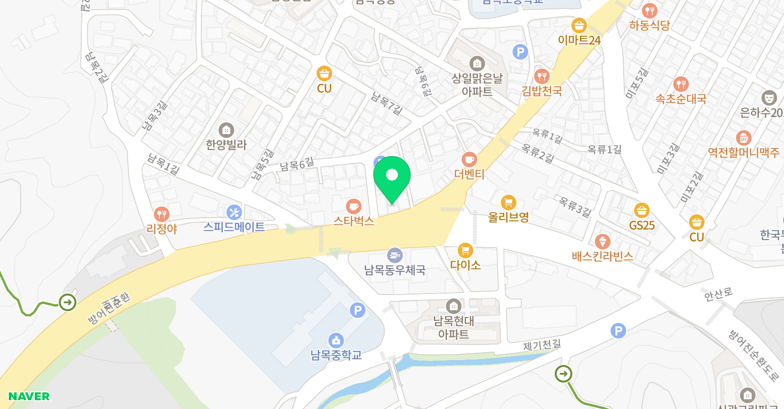 아일 외국어학원 위치