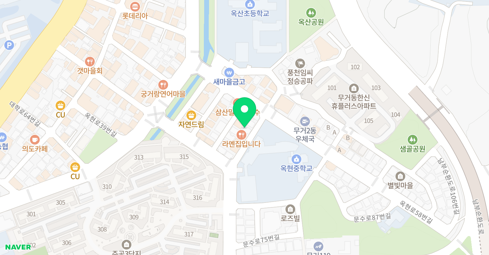 CK리더스 학원 위치