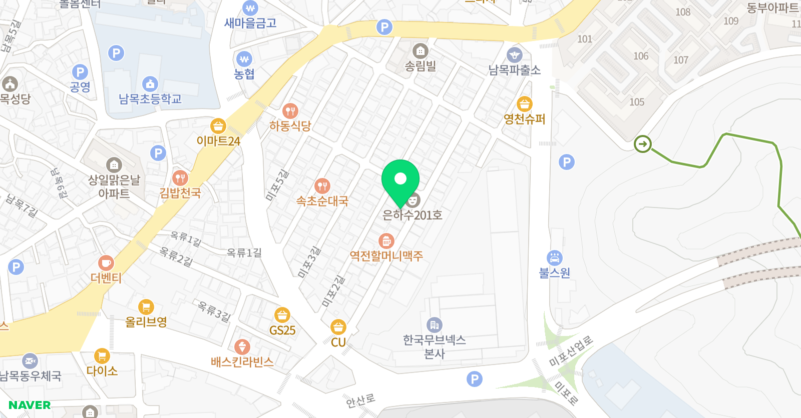 콩쥐아트학원 위치