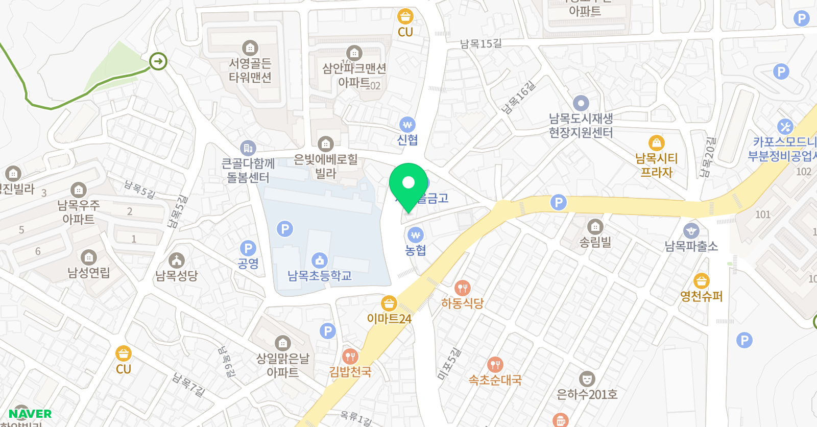 파머스 영어 남목캠퍼스 위치