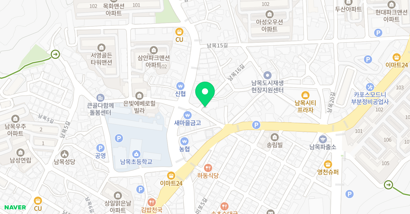 상아탑 학원 위치
