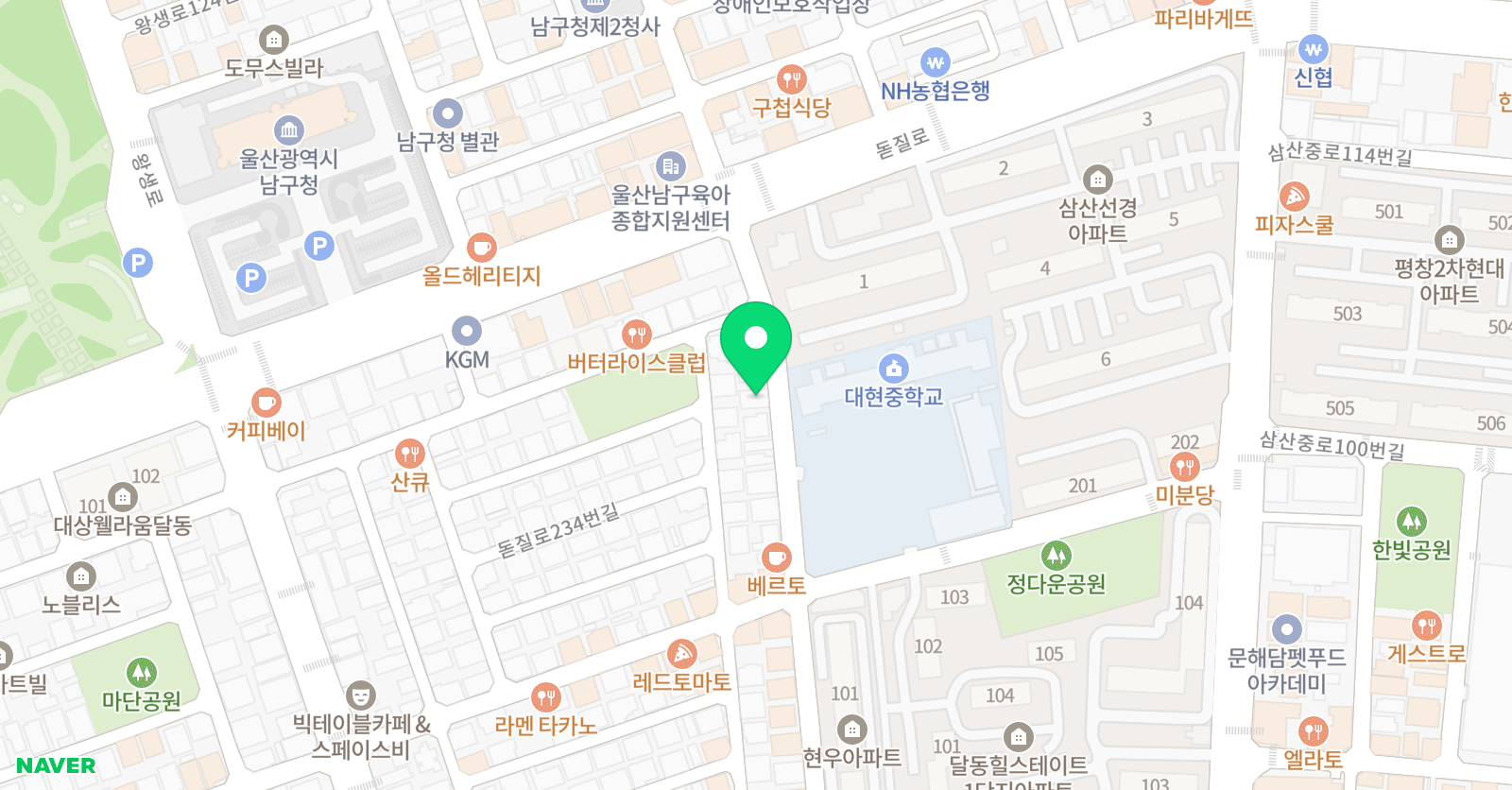 주비 영어학원 위치