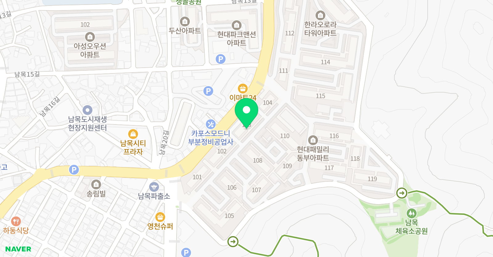 푸르넷 공부방 김쌤 위치