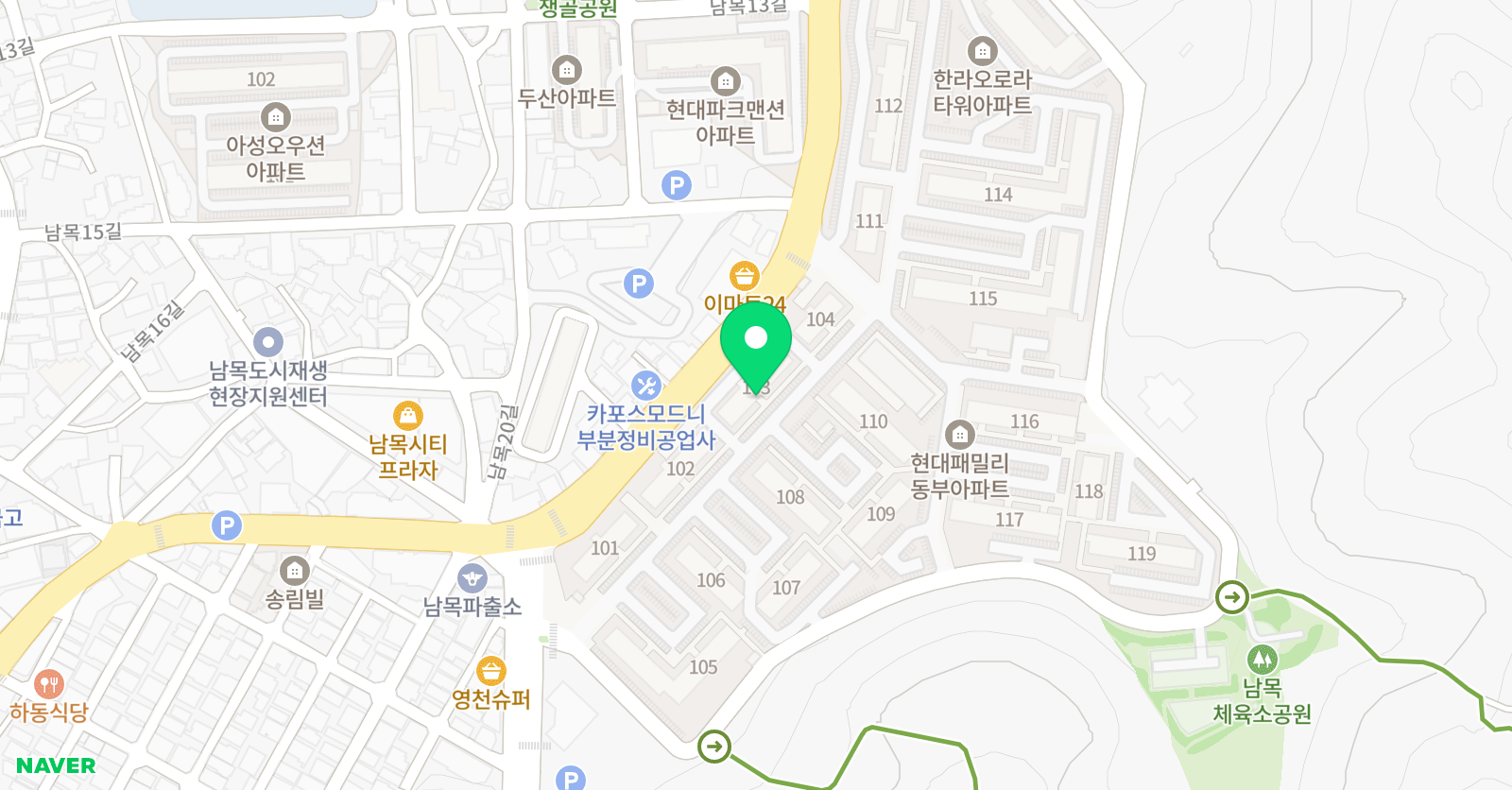 빨간펜 수학의달인 동부현대점 위치