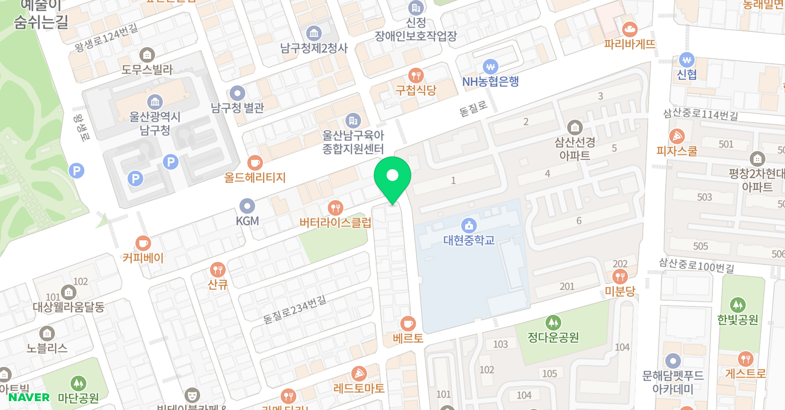 강한 수학전문학원 위치